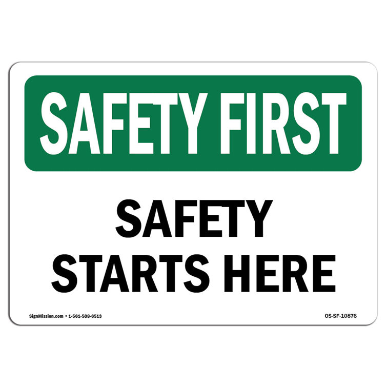 Safety 2024 first signage